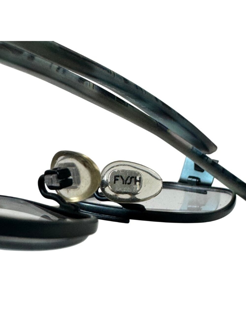 Fysh Urban Eyewear Eyeglasses 51-18-135 3480 Aqua/Blue Rectangle Frames Only UK - Picture 10 of 12